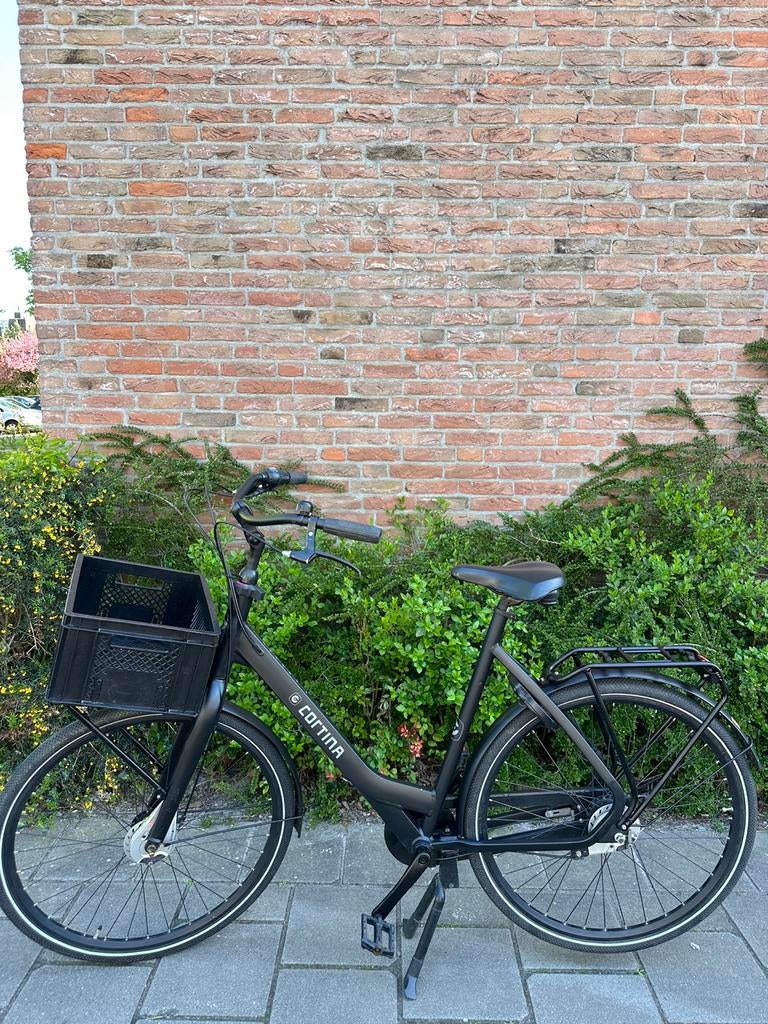 Cortina Common damesfiets 7 versnellingen 61cm zwart, Versnellingen, 56 cm of meer, Zo goed als nieuw, Trommelrem