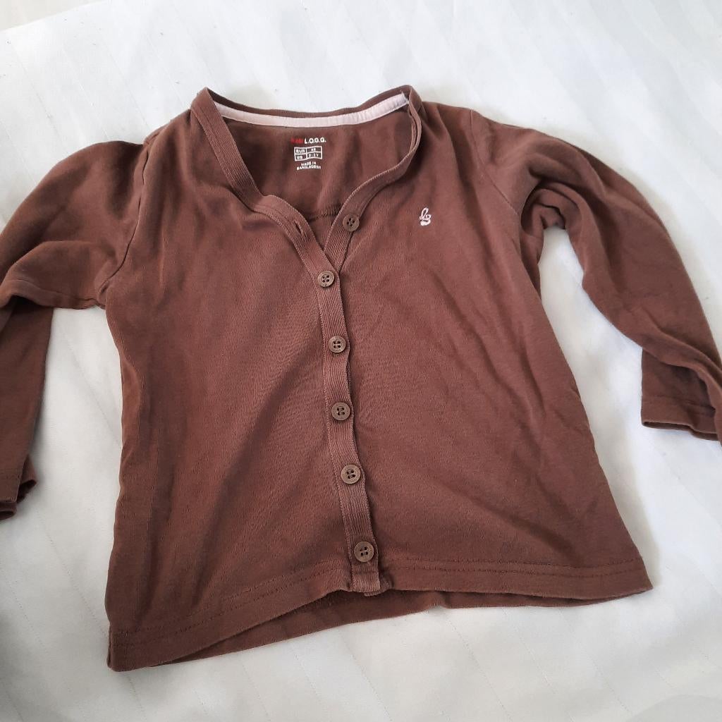 98 bruin vestje h&m, Verzenden, Gebruikt, Meisje, Trui of Vest
