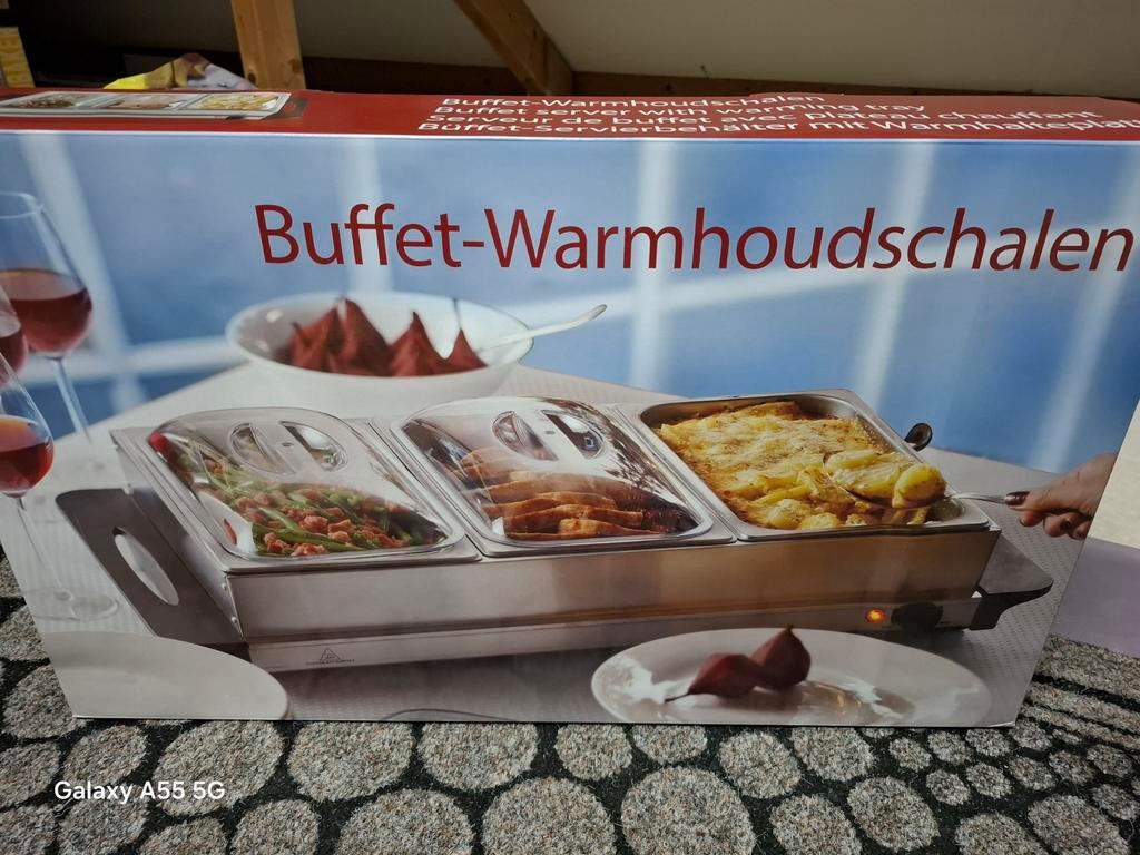 Buffet-Warmhoudschalen RVS met deksel - Nieuw, Ophalen, Nieuw