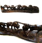 Afrikaans decoratief volkskunstobject houtsnijwerk, 80 cm., Antiek en Kunst, Kunst | Beelden en Houtsnijwerken, Ophalen of Verzenden