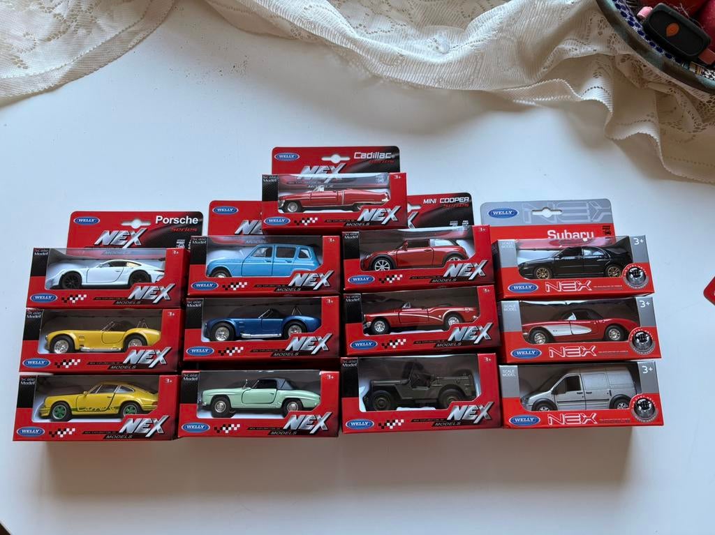 Welly NEX Models auto’s – set van 15 stuks – nieuw in doos, Ophalen of Verzenden, Zo goed als nieuw, Auto