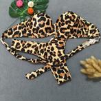 Luipaard bikini push up maat S M L dames sexy string panter, Verzenden, Nieuw, Bruin, Bikini