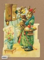 Paashazenkind belt.... poezieplaatjes 5114, Verzamelen, Poesieplaatjes, Ophalen of Verzenden