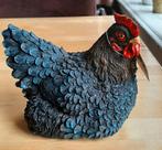 Nieuwe kip blauw/ zwart van polystone v buiten en binnen, Ophalen of Verzenden, Nieuw