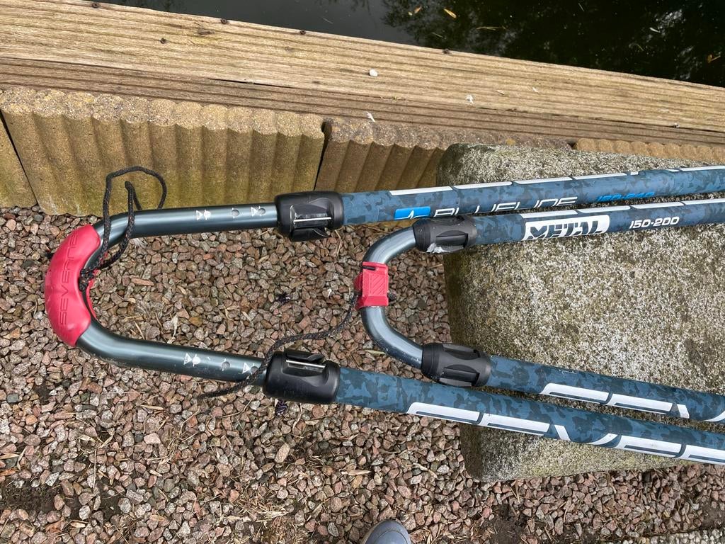 2 Windsurf Gieken: Severne Metal (150-200) & Blue Line (180-, Ophalen, Zo goed als nieuw, Giek, Minder dan 5 m²