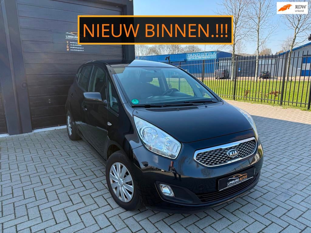 Kia Venga 1.4 CVVT X-ecutive Stoelverwarming Hoge Instap Air, Voorwielaandrijving, Stof, Gebruikt, Zwart