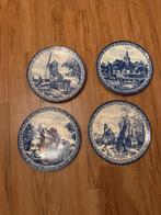 Delftsblauwe Hangborden - De Vier Jaargetijden, Ophalen of Verzenden