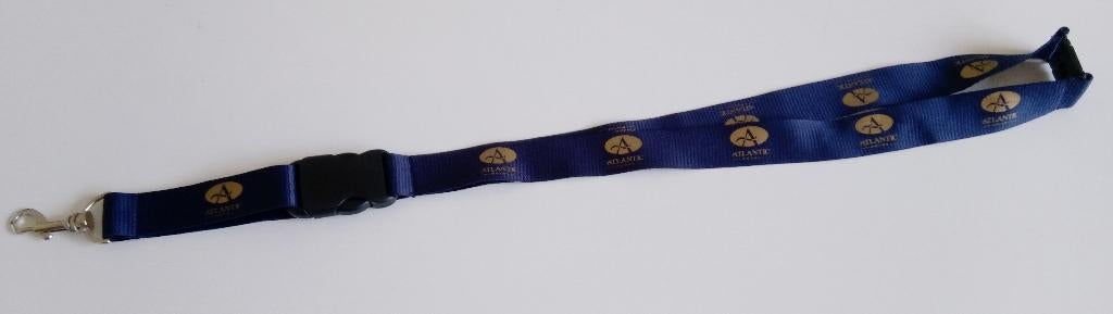 Donkerblauw keycord, opschrift Atlanticc en A, met buckle, Ophalen of Verzenden, Nieuw, Merk