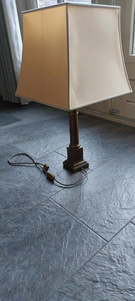 Schemerlamp met stoffen kap, Huis en Inrichting, Lampen | Tafellampen, Ophalen