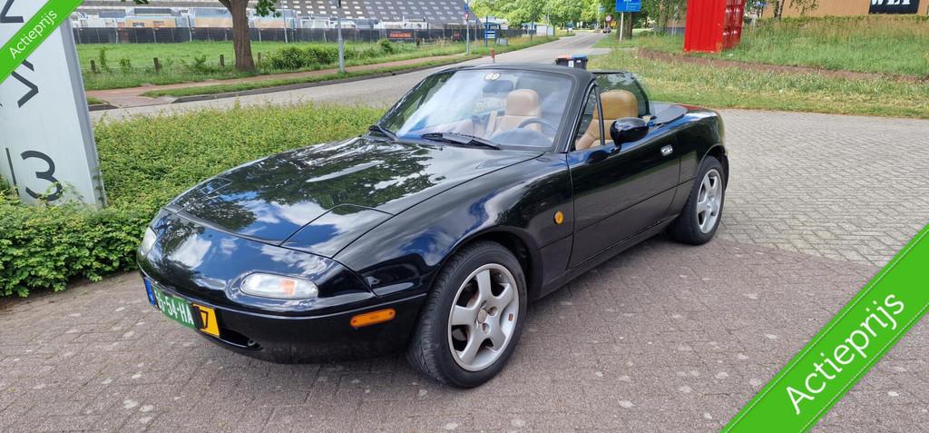 Mazda MX-5 NA LIMITED EDIT.1.6i-16V /C.V/STUURBEKR/LEDER, Auto's, Achterwielaandrijving, Beige, Cabriolet, 116 pk