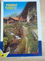 puzzel landschap huizen 1000 stukjes, Ophalen of Verzenden, 500 t/m 1500 stukjes, Zo goed als nieuw, Legpuzzel