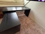 Zo goed als nieuw Malm IKEA bureau - Donkerbruin/Zwart, Huis en Inrichting, Bureaus, Ophalen, Zo goed als nieuw, Bureau