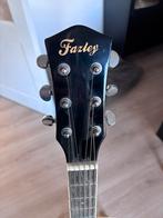 Zwarte linkshandige Fazley gitaar met standaard - Nieuw, Muziek en Instrumenten, Snaarinstrumenten | Gitaren | Akoestisch, Ophalen
