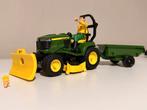 Bruder 62104 Bworld tuinman met John Deere zitmaaier, Ophalen of Verzenden, Gebruikt