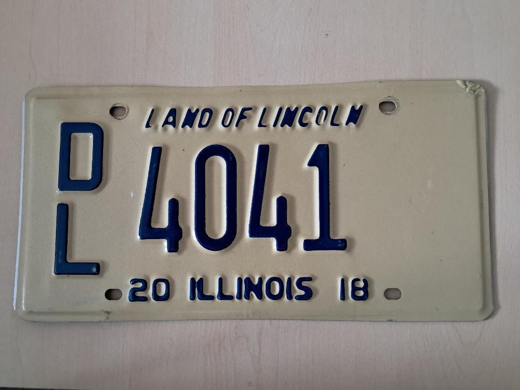 Kentekenplaat Dealer Illinois Amerika usa., Ophalen of Verzenden, Gebruikt, Auto's