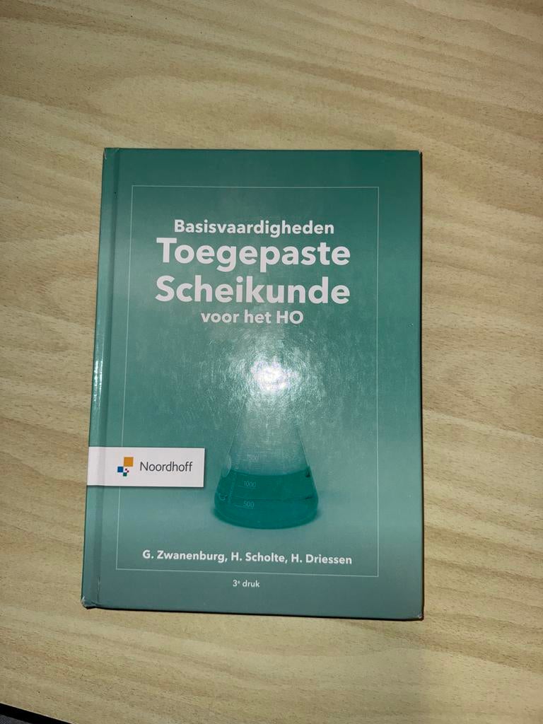 Basisvaardigheden Toegepaste Scheikunde voor het HO, Boeken, Ophalen of Verzenden, Beta, Gelezen, HBO