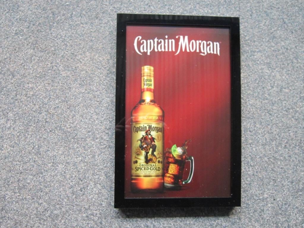 CAPTAIN MORGAN LED LICHTRECLAME, Ophalen, Nieuw, Lichtbak of (neon) lamp