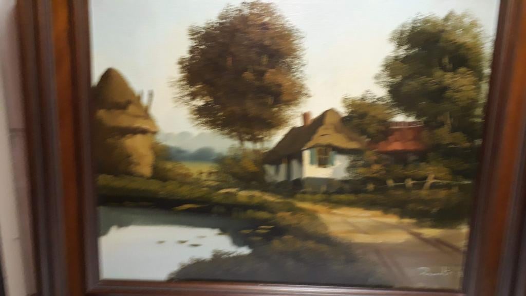 Drie landschapsschilderijen, gesigneerd Zwerts en Malol, Antiek en Kunst, Kunst | Schilderijen | Klassiek, Ophalen of Verzenden