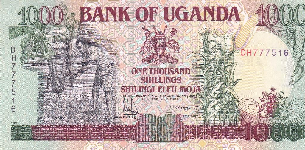 BANK  UGANDA 1991   1000 SHILINGI   PRACHTIG/UNC, Ophalen of Verzenden, Overige landen