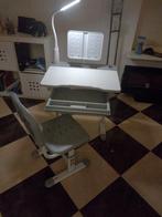 Verstelbare kinderbureau met stoel en lamp, Ophalen of Verzenden, Zo goed als nieuw, Tafel(s) en Stoel(en)