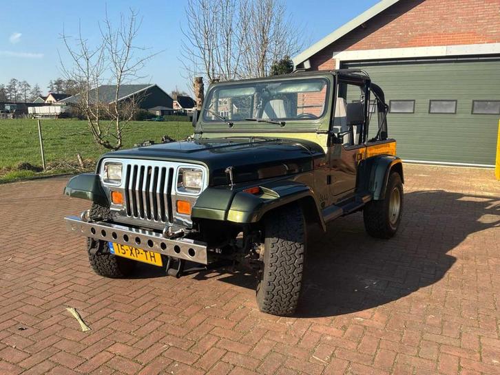 1996 Jeep Wrangler 2.5i Softtop Personenauto, Auto's, Jeep, Bedrijf, Wrangler, Open dak, Benzine, Euro 2, Cabriolet, Handgeschakeld