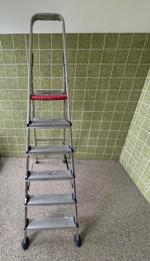 Altrex Ladder met 6 treden - Gebruikt, Doe-het-zelf en Verbouw, Ophalen, Gebruikt, Ladder, 2 tot 4 meter