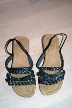 Te koop Open sandaaltjes Via Pavia, 41 bruin gevlochten band, Bruin, Via Pavia, Zo goed als nieuw, Sandalen of Muiltjes