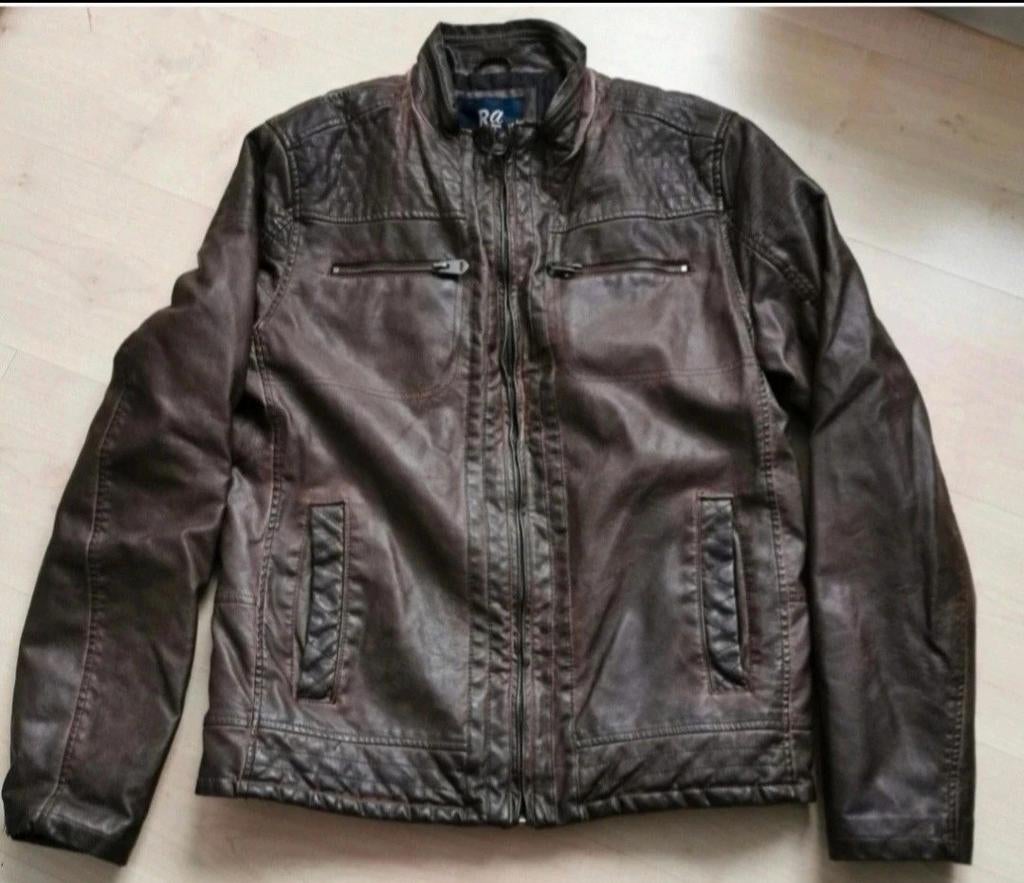 Jack mt M leather look ( refill), Kleding | Heren, Ophalen, Zo goed als nieuw, Bruin