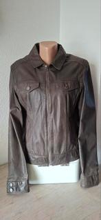 Soepel lamsleren jasje van Arma maat 40. Donkerbruin/khaki, Maat 38/40 (M), Bruin, Arma, Ophalen of Verzenden