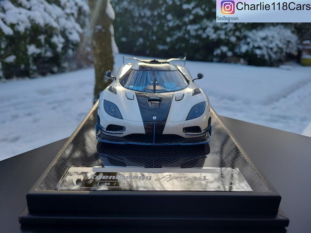 VMB 1/18 Koenigsegg Agera RS1 Whitesse, Ophalen of Verzenden, Nieuw, Auto, Overige merken