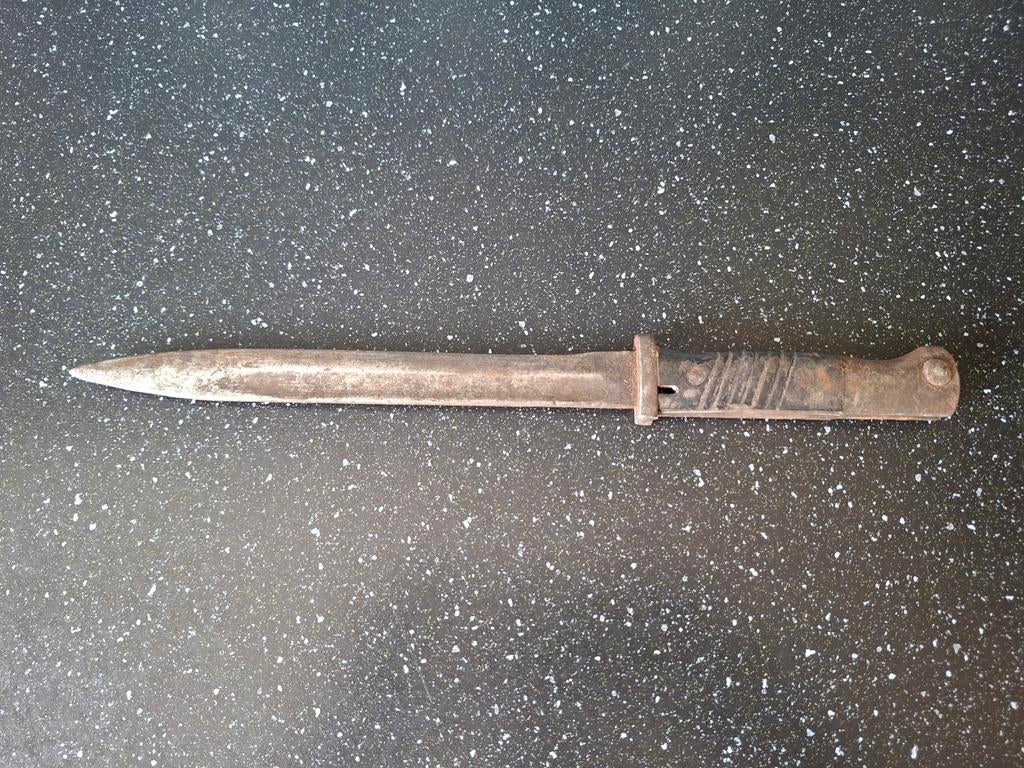 Ww2 wo2 Duitse schuurvondst mauser k98 bajonet, Verzamelen, Ophalen of Verzenden, Duitsland, Mes of Dolk