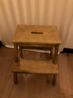 Ikea Houten opstapje / krukje met twee treden, Huis en Inrichting, Krukjes, Ophalen, Gebruikt, Hout