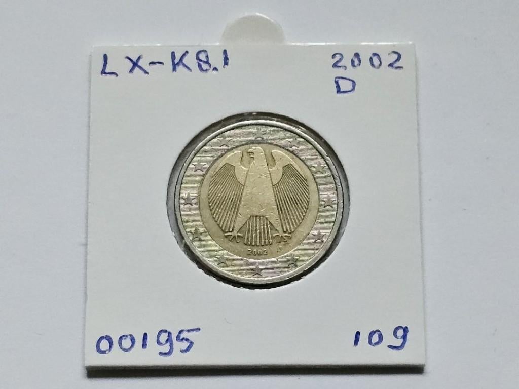 2-euromunt Duitsland (D) F 2002 Koers LX-K8.1, Postzegels en Munten, Munten | Europa | Euromunten, Ophalen of Verzenden, Duitsland