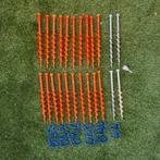 Tentharingen en grondankers set - Oranje en Grijs, Ophalen of Verzenden, Gebruikt