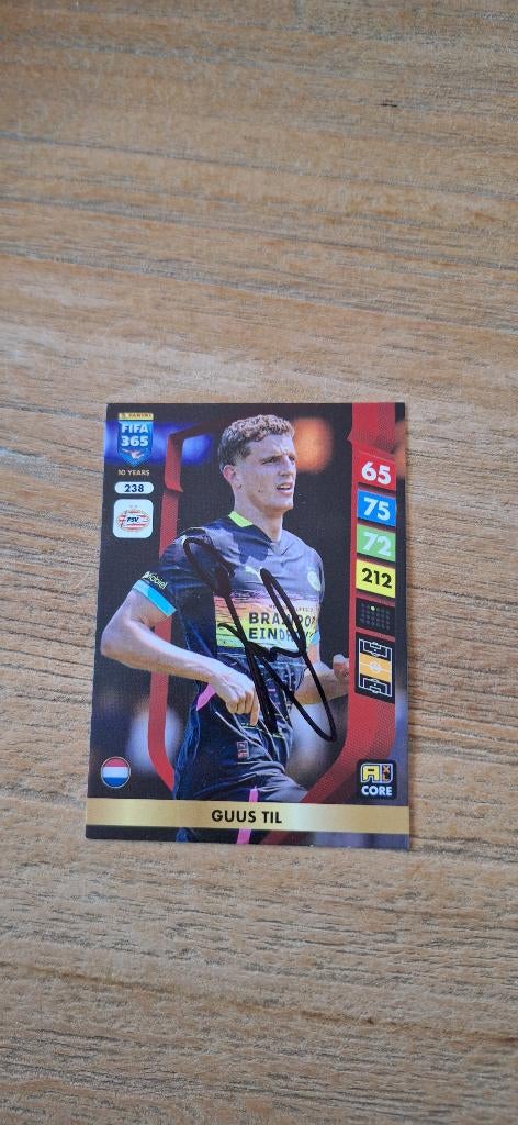 Panini trading card handtekening; Guus Til # PSV, Ophalen of Verzenden, Nieuw, PSV, Spelerskaart