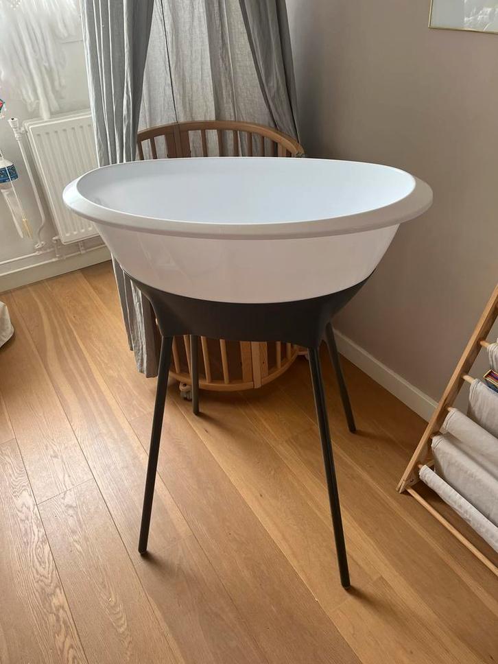 Luma Babybadje Grijs Wit, Kinderen en Baby's, Badjes en Verzorging, Zo goed als nieuw, Badje, Overige merken, Standaard, Ophalen