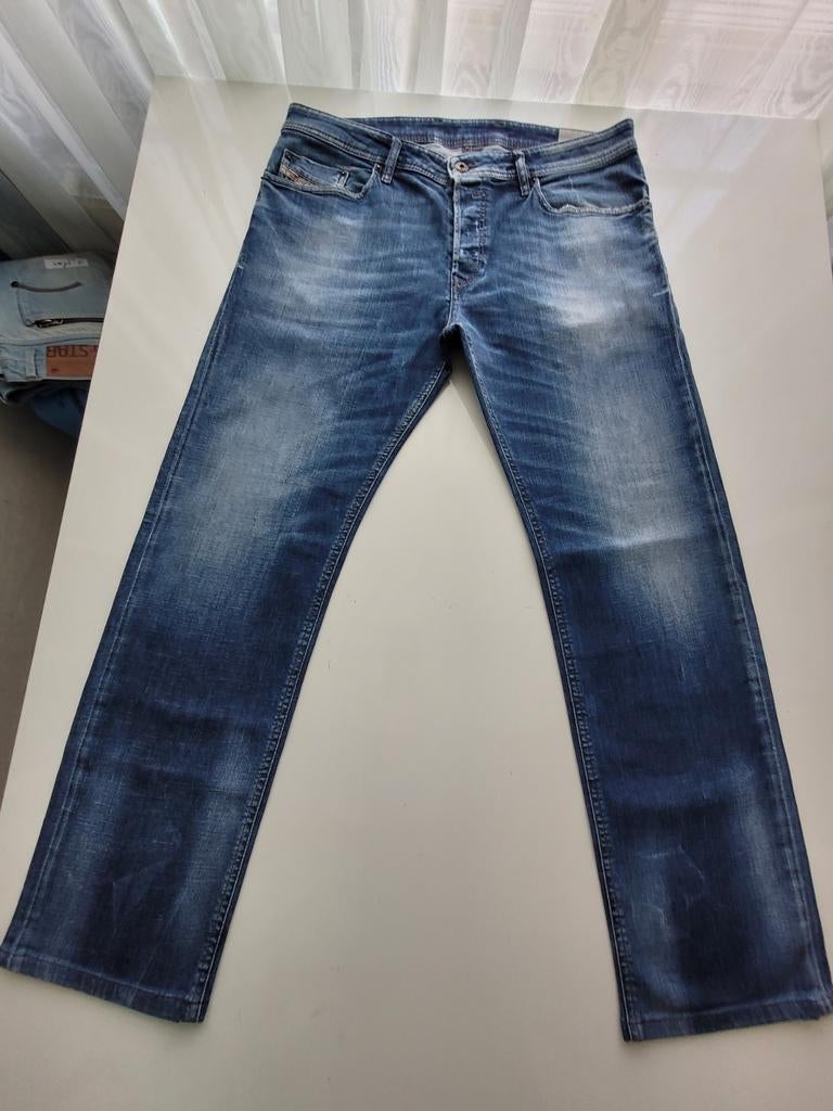 CLASSIC DIESEL WAYKEE STRAIGHT STRETCH JEANS SIZE 34/30, Diesel, Blauw, Ophalen of Verzenden, Zo goed als nieuw