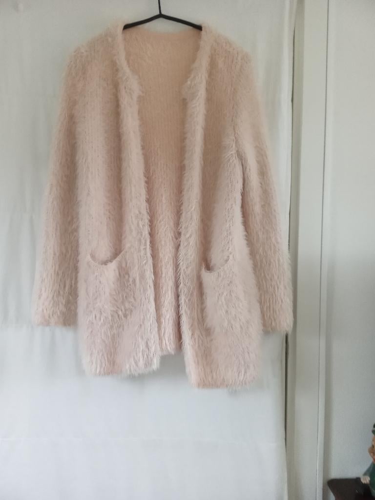 VEST FLUFFY 42/44, Ophalen of Verzenden, Zo goed als nieuw, Maat 42/44 (L), Roze