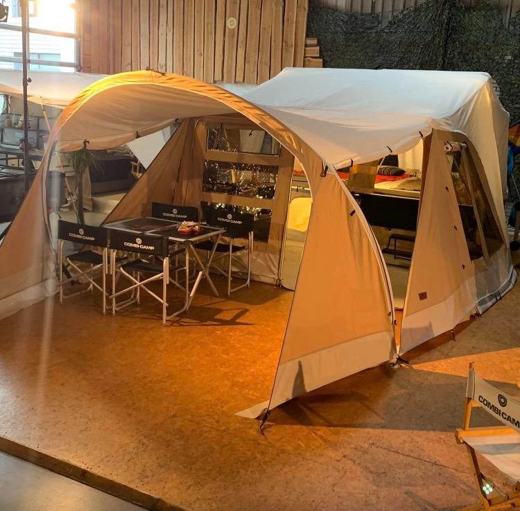 Boogluifel, Varioluifel Combi-Camp flexi te huur, Caravans en Kamperen, Ophalen of Verzenden, Zo goed als nieuw