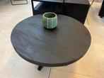 Magazijn leegverkoop ronde salontafel zwart mangohout matrix, Nieuw, Ophalen of Verzenden, Info@wkhome.nl, Argonweg 20 Amersfoort