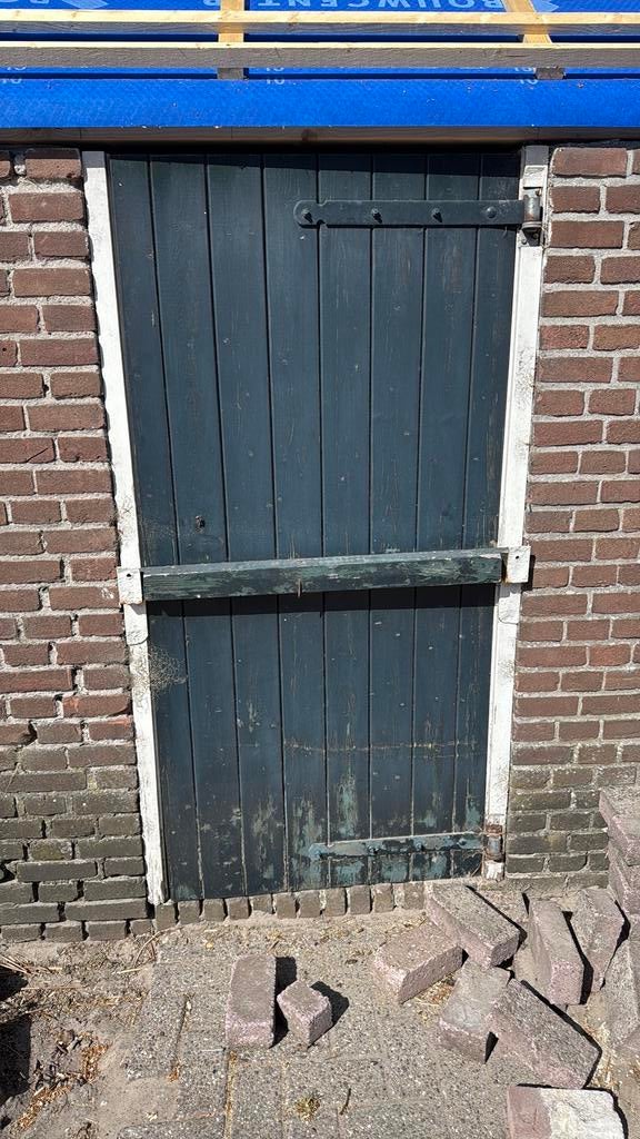 5 staldeuren en een dubbele staldeur, Gebruikt, Minder dan 200 cm, Buitendeur, Hout