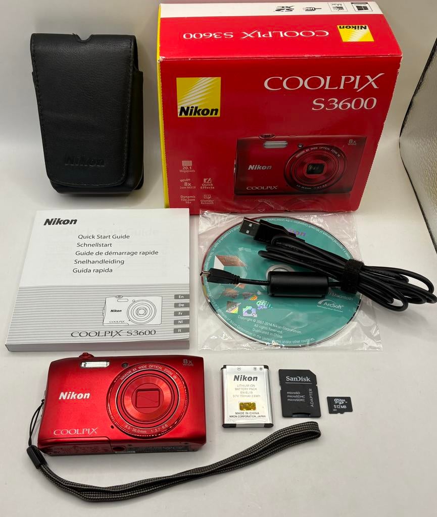 Nikon coolpix S3600 - compact camera, Ophalen of Verzenden, Voor 1940, Fototoestel