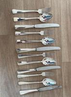 Verzilverd bestek Gero Haags lofje, Ophalen of Verzenden, Zo goed als nieuw, Zilver