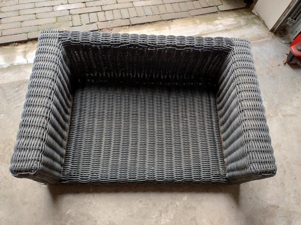 Mooie zwart rotan gevlochten hondenmand, Dieren en Toebehoren, Hondenmanden, Ophalen, Gebruikt, Overige