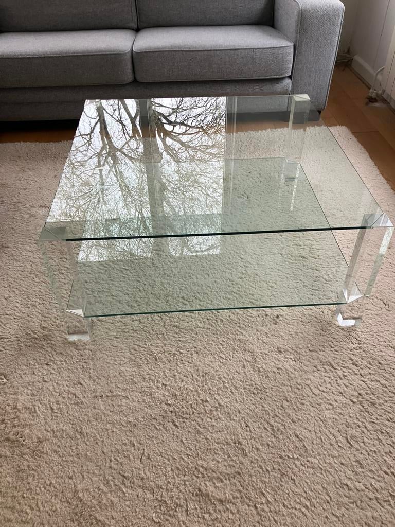 Glazen salontafel, Ophalen, Zo goed als nieuw
