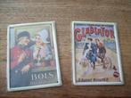 2 emaille reklamebordjes 6bij11cm tesamen 1,50, Ophalen