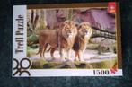 Trefl Puzzel Leeuwen 1500 stukjes, Ophalen of Verzenden, Meer dan 1500 stukjes, Zo goed als nieuw, Legpuzzel