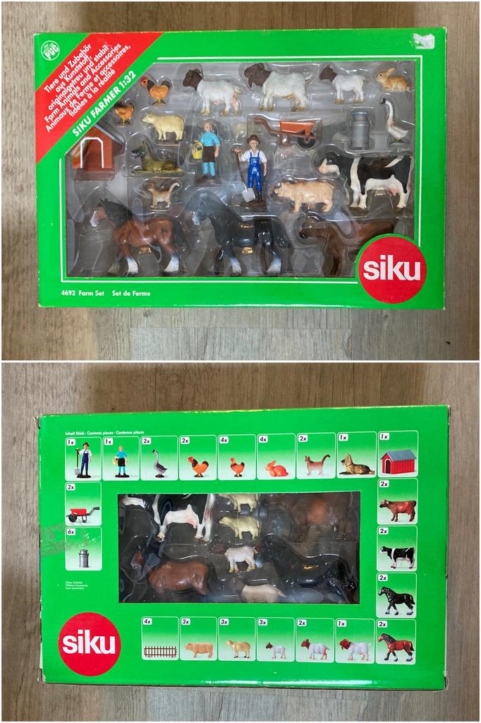 Siku 4692 - Farm Set 1:32, Hobby en Vrije tijd, Modelauto's | 1:32, Ophalen, Gebruikt, Tractor of Landbouw, SIKU