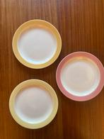 Regout Maastricht ontbijtbordjes pastelkleuren, Ophalen of Verzenden