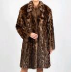 Echt Konijnenbont; Cheetah Patroon Bontjas, Ophalen of Verzenden, Zo goed als nieuw, Maat 38/40 (M), Bruin